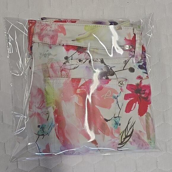 DL1961 Womens Florence Floral Jeans Sz 28 Insta Sculpt Cropped Carnival Fairy - Picture 15 of 15